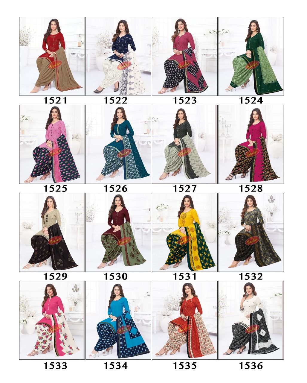 Baalar Colourful Vol 15 Regular Wear Wholesale Cotton Printed Readymade Suit
